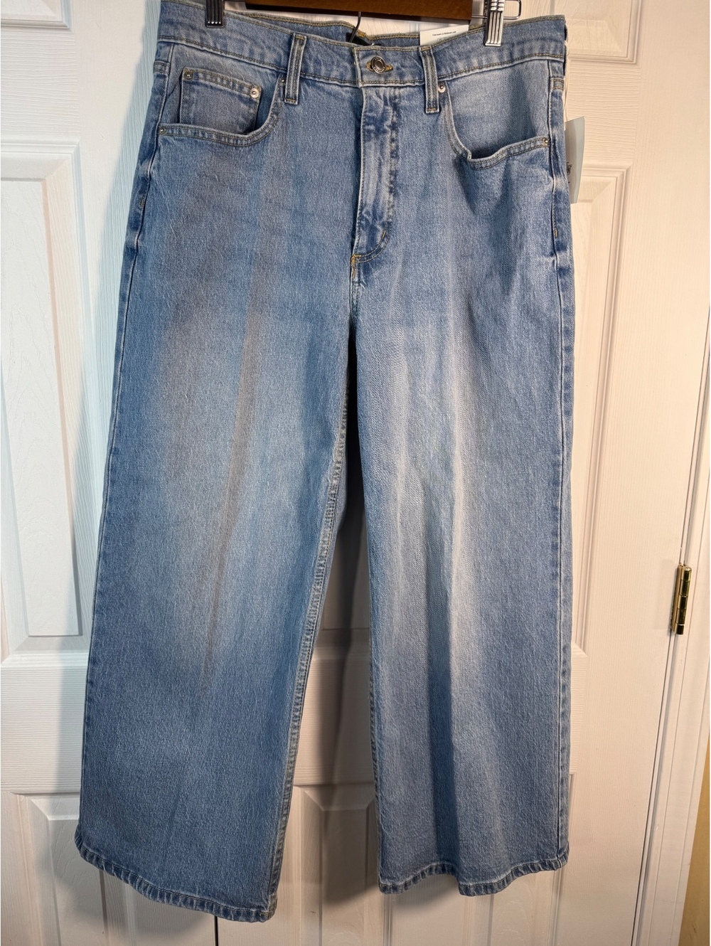 Free Assembly Light Blue Wide Leg Jeans Size 14
